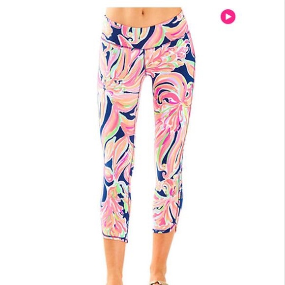 Lilly Pulitzer Pants - Lilly Pulitzer Legging Resort Navy Banana